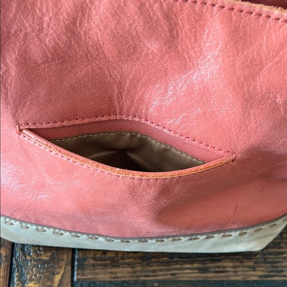 The Sak Pink and Tan Shoulder Bag with Braided Strap - Picture 12 of 14